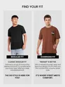 Brown Canes  Printed Oversized T-Shirt